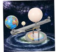 Sun Earth Moon Orbital Model 8x4x7" Educational Geography Solar System Model Luminous Plastic Solar System Toys for Science Experiments, Gifts for Children