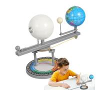 Sun Earth Moon Orbital Model - Education Solar Robot Toys, Solar System Model Kit | Planet Toys Tri Globe Sun and Moon Movement Instrument, The Model Demonstrates Revolution and Rotation of