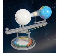 Sun Earth Moon Orbital Model Kids Educational Geography Model Astronomical Teaching Tool Moon Model Kid Toys Educational Illuminated Plastic Lunar Eclipse Taste to Rotate