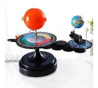 Sun Earth Moon Orbital Model With Light - Geography Celestial Motion Teaching Tool Complete Solar System Experiment Kit