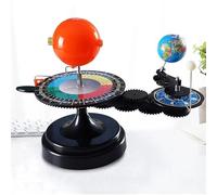 Sun Earth Moon Orbital Model with Light - Geography Celestial Motion Teaching Tool Complete Solar System Experiment Kit