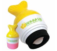 Sun-Easy Sunscreen Applicator, Refillable Roll-On with Sponge for Kids and Babies, Fun, Fast and Mess-Free application, Holds 80 ml, Fish/Pink Cap
