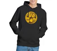 Sun Elvis Full Sun Label Unisex Hoodie, Black, Medium