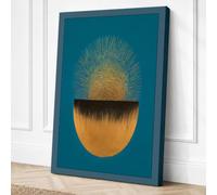 Sun Emerging Canvas Wall Art Print 18x12 Inch
