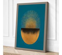Sun Emerging Modern Canvas Wall Art Print 18x12 Inch (46 x 30 cm)