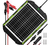 Sun Energise 20W 12V Solar Powered Battery Charger & Maintainer, Built-in Smart MPPT Charge Controller, Waterproof 20 Watt 12 Volt Solar Panel Trickle Charging Kits for Car Auto Boat RV Marine Trailer