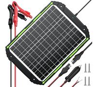 Sun Energise 25W 12V Solar Powered Battery Charger & Maintainer, Built-in Smart MPPT Charge Controller, Waterproof 25 Watt 12 Volt Solar Panel Trickle Charging Kits for Car Auto Boat RV Marine Trailer