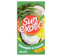 Sun Exotic Pineapple & Coconut Juice Drink 288ml Case of 27