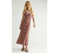 Sun Fade Midi Dress at Free People in Rust Combo, Size: XL - female
