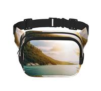 Sun Flower Beach Fanny Pack Adjustable Crossbody Bag Large Waist Bag Travel Belt Bag Unisex Bum Bag