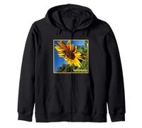 Sun Flower - Floral by Wagonesta Zip Hoodie