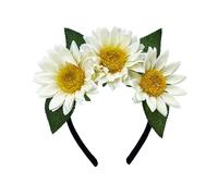 Sun Flower Headband Flower Crownpiece For Women And Teens Styles Hair Accessory For Parties And Music Festival