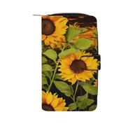 Sun Flower Wallet Multifunctional Wallets for Men Compact Wallet Purse Passport Bag