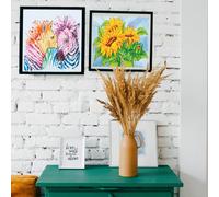 Trimits Large Cross Stitch Kits - Counted Embroidery Needlework for Adults Beginners Kids, Christmas Gifts Wall Art (Frame Not Included), 11 Count, Sunflowers