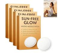 Sun-Free Micro-Needle Tanning Patches, Natural Plant Extract Self-Tan Stickers, Painless Even Bronzing Glow Patches Suitable for All Skin Types, Holiday Beauty Gift (3pcs)