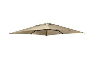 Sun Garden 375497 Replacement Cover for Easy, 100% Polypropylene, Fabric B054, Diameter 375 cm, Brown/Taupe