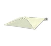 Sun Garden Parasol Wall Mounted Cantilever, Aluminium 7ft / 210cm, Folding, Telescopic, Outdoor Recreation Umbrella for Courtyard/Garden/Terr