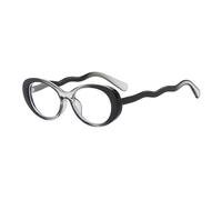 Sun Glasses Anti-UV Spectacles Oval Eyeglasses Wave Temples Hip Hop Sunglasses