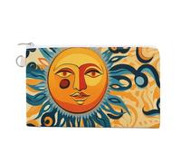 Sun God Coin Purse Cute Change Pouch Wallet Clutch Bag with Zip