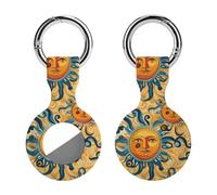 Sun God Protective Case Compatible for Airtag Shockproof Case Cover with Keychain 1PCS