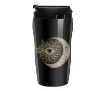 Sun Goth Moon Boho Bohemian Insulated Tumblers with Lid Double-Wall Coffee Cup Cute Travel Mug Reusable for Hot/Ice Drinks