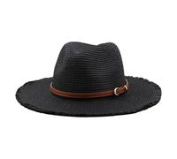 Sun Hat Girls 7 Years Women's Fringe Jazz Hat Summer Outdoor Holiday Sun Hat Beach Hat Sun Protection Cap for Women Sun Hat Straw Hat Men, black, One Size