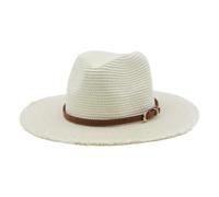 Sun Hat Girls 7 Years Women's Fringe Jazz Hat Summer Outdoor Holiday Sun Hat Beach Hat Sun Protection Cap for Women Sun Hat Straw Hat Men, White, One Size