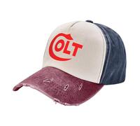 Sun hat Men Colt Logo Baseball Cap Vintage Distressed Cotton Hand Snapback Hat Unisex Style Outdoor All Seasons Travel Caps Hat dad Birthday Gifts