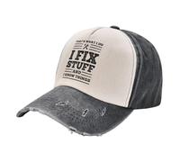 Sun hat Men That's What I Do I Fix Stuff and I Know Things Style Baseball Cap Distressed Cotton Caps Hat Hip Hop Outdoor Summer Snapback Hat dad Birthday Gifts