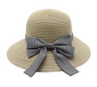 Sun Hat Straw Hat Sun Hat for Woman Summer Straw Hat Big Wide Brim Beach Hat Foldable Sun Block Protection Women (Red 3