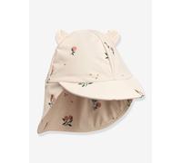 LIEWOOD - Kid's Senia Sun Hat with Ears - Cap size 45-48 cm - 6-9 Months, white/sand