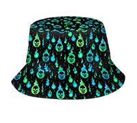 Sun Hats Halloween Skulls 9 Sun Cap Packable Lightweight Fishing Hat for Vacation Hunting Men Bucket Hats