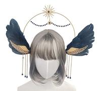 Sun Headband For Women Vintage Virgin-Mary Hairband Party Props Headwear Bridal Wedding Headpieces