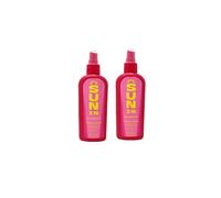 Sun In Tropical Breeze Hair Lightener. Enriched With The Natural Botanicals Aloe, Chamomile, Marigold and Flaxseed. Alcohol-Free. Tropical Breeze Scent. 138 Millilitres