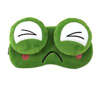 Sun Kea Cute Eye Mask Frog Sleeping Eye Cover for Shift Work Nap Blindfold for Boys Girls Women (Frog-Upset)