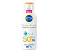 NIVEA SUN Kids Protect & Sensitive Sun Lotion (200ml) Sunscreen with SPF 50 Kids