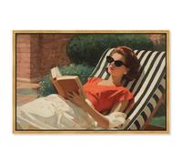 Sun-Kissed Chapters II Canvas Print Summer Decor by Art Remedy, Gold Frame, 24 x 16