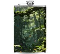 Sun-Kissed Glass and Pebbles Elegant Portable Flask for on-The-Go Refreshment - Leakproof and Durable Companion