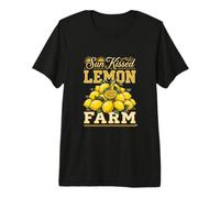 Sun Kissed Lemon Grove Fresh Farm Citrus Graphic Premium T-Shirt