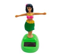 Sun Light Dancing Girl - Bobble Toy Figure, Solar Powered Doll, Motion Dashboard Figurine | Cute Display Dashboard Character Collection, Miniature Moving Dancer Gift with Car Wobble Head Action