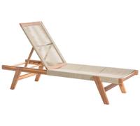 Sun Lounger Acacia Wood Beige PROSSEDI