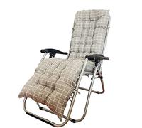 Sun Lounger Cushions, Chair Patio Cushion Chair Pads Waterproof Thick Padded Bed Recline Chair Seat, Outdoor Chaise Lounger Cushion For Travel/Holiday/Indoor/Outdoor 155x 48x 8 Cm (No Chair)