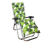 Sun Lounger Cushions, Chair Patio Cushion Chair Pads Waterproof Thick Padded Bed Recline Chair Seat, Outdoor Chaise Lounger Cushion For Travel/Holiday/Indoor/Outdoor 155x 48x 8 Cm (No Chair)