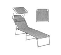 Sun Lounger for Garden, Greige