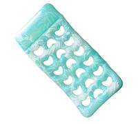 Sun Lounger for the Pool - Inflatable Pool Mat with Headrest, Waterproof Swimming Islands for Swimming Pool, Amusement Park, Travel & Parties