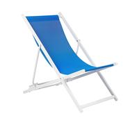 Sun Lounger Metal Blue LOCRI II
