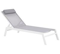 Sun Lounger Metal Grey CATANIA