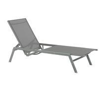 Sun Lounger Metal Grey VERNAZZA