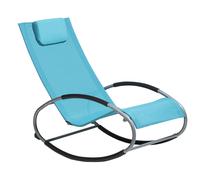 Sun Lounger Metal Turquoise CAMPO