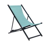 Sun Lounger Metal Turquoise LOCRI II
